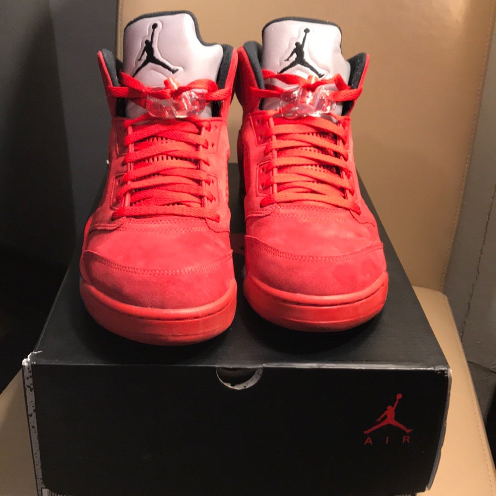 Jordan Retro 5 “Red Suede”